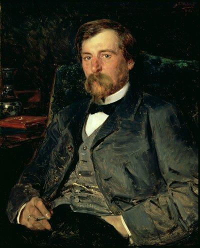 Portrait of Illarion Mikhailovich Pryanishikov by Vladimir Egorovic Makovsky